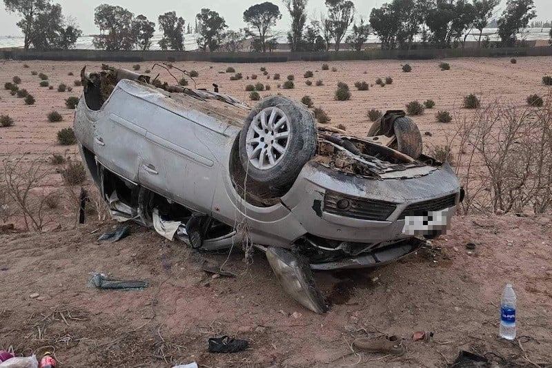 تفسير انقلاب السيارة